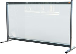 Bureauscherm Nobo doorzichtig PVC 86x147cm