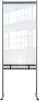 Scheidingswand Nobo vrijstaand doorzichtig PVC 78x206cm