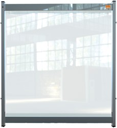 Bureauscherm Nobo modulair doorzichtig PVC 75x82cm