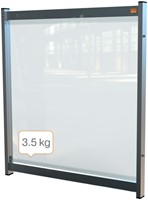 Bureauscherm Nobo modulair doorzichtig PVC 75x82cm-6