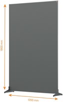 Scheidingswand Nobo Impression Pro vrijstaand vilt 120x180cm-2
