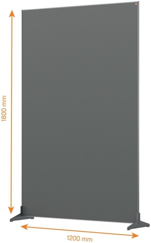 Scheidingswand Nobo Impression Pro vrijstaand vilt 120x180cm-2