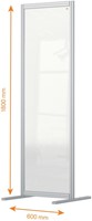 Scheidingswand Nobo Modulaire transparant acryl 120x180cm-3