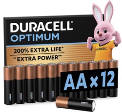 Batterij Duracell Optimum 200% 12xAA
