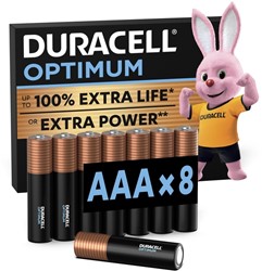 Batterij Duracell Optimum 100% 8xAAA