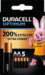 Batterij Duracell Optimum 5x AA