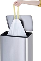 Afvalzak EKO MDPE type C met trekband 45x50cm 10-15L wit rol à 20 stuks-1