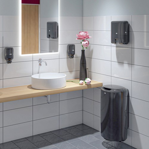 Handdoekdispenser Tork H3 Elevation zwart 553008-1
