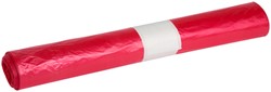 Afvalzak Powersterko HDPE T25 70x110cm 120L rood rol à 20 stuks