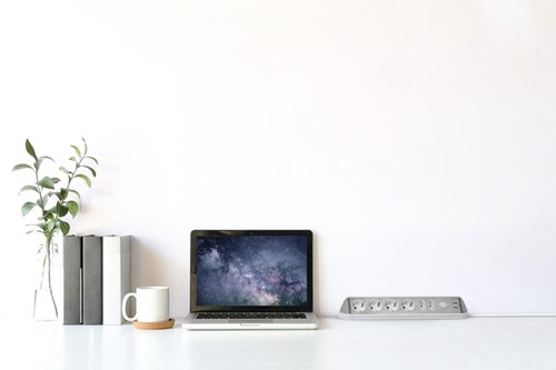 Stekkerdoos Brennenstuhl bureau Estilo 6 voudig inclusief 2 USB 2m meter wit/zilver-4