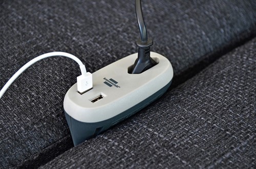 Laadstation Brennenstuhl Sofa 1 eurosocket 2 USB zwart/grijs-2