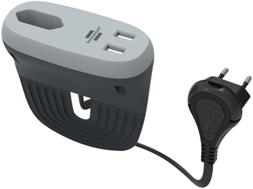 Laadstation Brennenstuhl Sofa 1 eurosocket 2 USB zwart/grijs-5