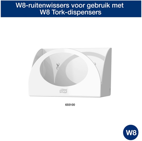 Reinigingsdoek Tork W8 Premium 1-laags 8x40 vel geel 194650-3