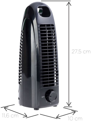Kolomventilator OPUS 2 mini zwart-3