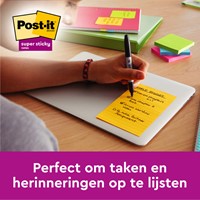 Memoblok Post-it 8645 Super Sticky 203x153mm assorti 6 stuks-3