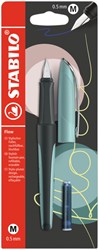Vulpen STABILO Flow medium pastel turquoise blister à 1 stuk