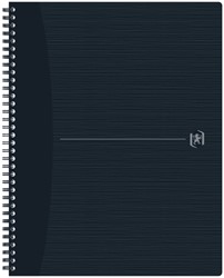 Spiraalblok Oxford Origin A4+ lijn 140 pagina's 80gr zwart