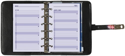 Organizer Kalpa Pocket inclusief agenda 2026-2027 7dagen/2pagina's bloemenzee zwart-6