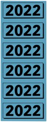 Rugetiket Elba 2022 57x25mm blauw