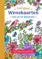 Wenskaarten Deltas Feel good om in te kleuren 20 stuks