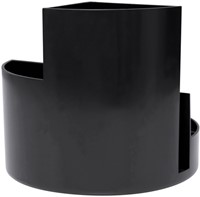 Pennenkoker MAULroundbox Blauwe Engel recycled 6 vaks zwart-2