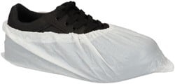 Schoenovertrek CMT 40mu geruwd maat 36-42 CPE wit 100 stuks