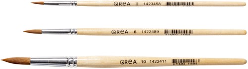 Penseel Qrea synthetisch haar set à 3 breedtes-4