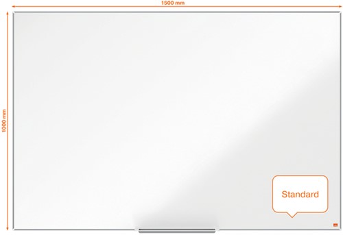 Whiteboard Nobo Impression Pro 100x150cm staal-2