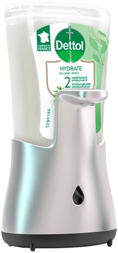 Handzeepdispenser Dettol Hydrating No Touch Kit met zeep 250ml-3