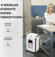 Papiervernietiger Fellowes Powershred 15C snippers 4x40mm wit-2