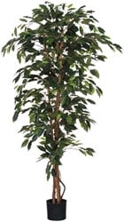 Kunstplant Mica Ficus in plastic pot 180x100cm