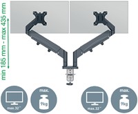 Monitorarm Leitz Ergo ruimtebesparend dubbele monitorarm-2