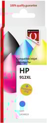 Inktcartridge Quantore alternatief tbv Hp 912XL 3YL81AE hc blauw