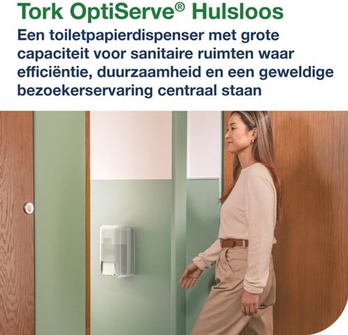 Toiletpapier Tork T7 Universal OptiServe Coreless 1-laags 144m wit 472620-3
