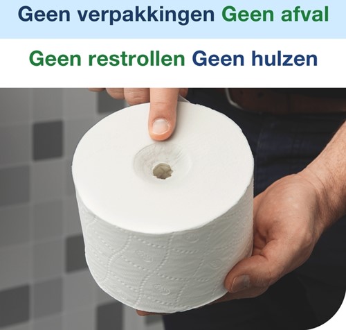 Toiletpapierdispenser Tork T7 Elevation OptiServe Coreless medium verticaal duo zwart 558042-1