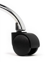Tabouret kruk Office hoog met gasveer harde wielen zw-2