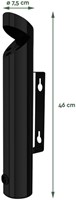 Asbak wand BRASQ AT200 RVS zwart-2