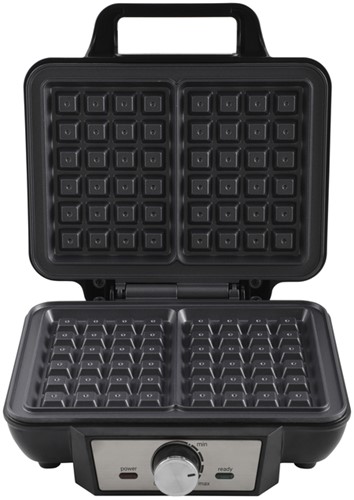 Wafelijzer  Tomado voor 2 wafels zwart-2