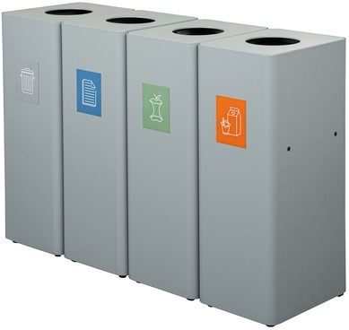 Afvalbak Ergofy 60 liter inclusief binnenbak grijs-2