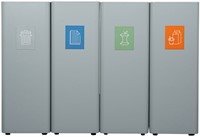 Afvalbak Ergofy 60 liter grijs-8