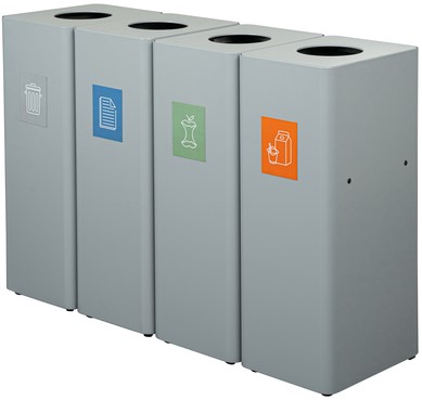 Afvalbak Ergofy 60 liter grijs-2