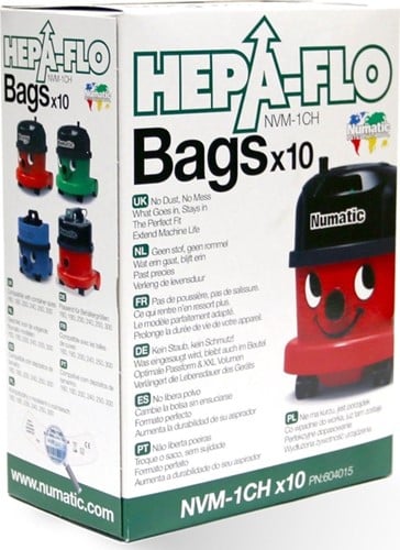 Stofzuigerzak Numatic Hepa Flo NVM-1CH microvezel 10 stuks-3