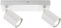 Plafondspot Integral Siena 2 spot IP20 GU10 wit