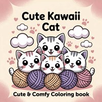 Kleurboek Cute Kawaii Cat Gerson