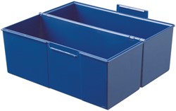Kaartenbak Han breed A5 kunststof blauw