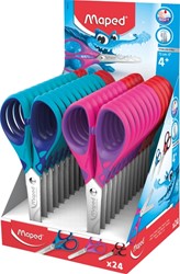 Kinderschaar Maped Essentials Soft 13cm display á 24 stuks assorti