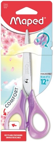 Schaar Maped Sensoft 16cm rechtshandig pastel assorti-2