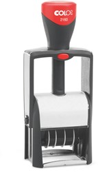 Woord-datumstempel Colop Heavy Duty 2160 Classic Line personaliseerbaar rood