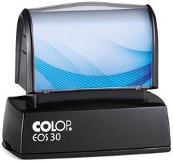 Tekststempel Colop EOS 30 personaliseerbaar met stempelplaat zwart