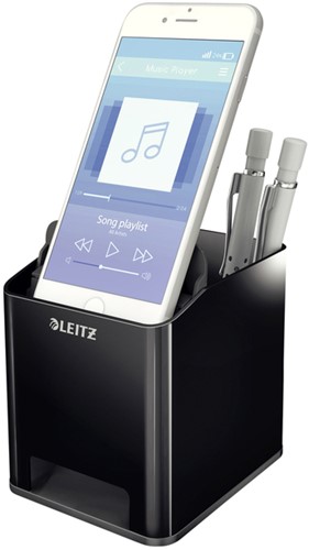 Pennenkoker Leitz Duokleur zwart/grijs-3